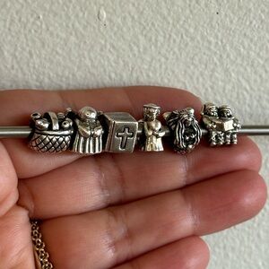 6 Pandora Charms